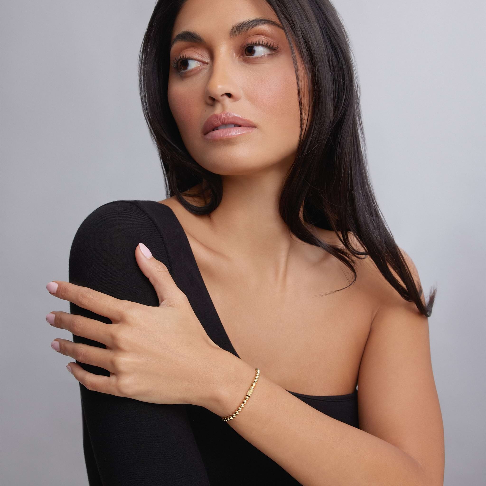 LAGOS Caviar Gold 4mm Stretch Bracelet