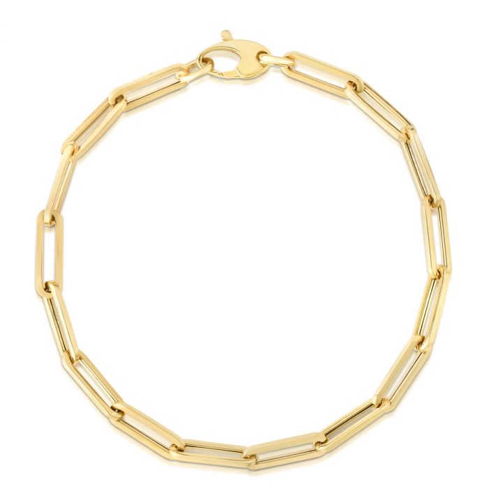 Aura By Martin Binder Gold Paperclip Chain Bracelet