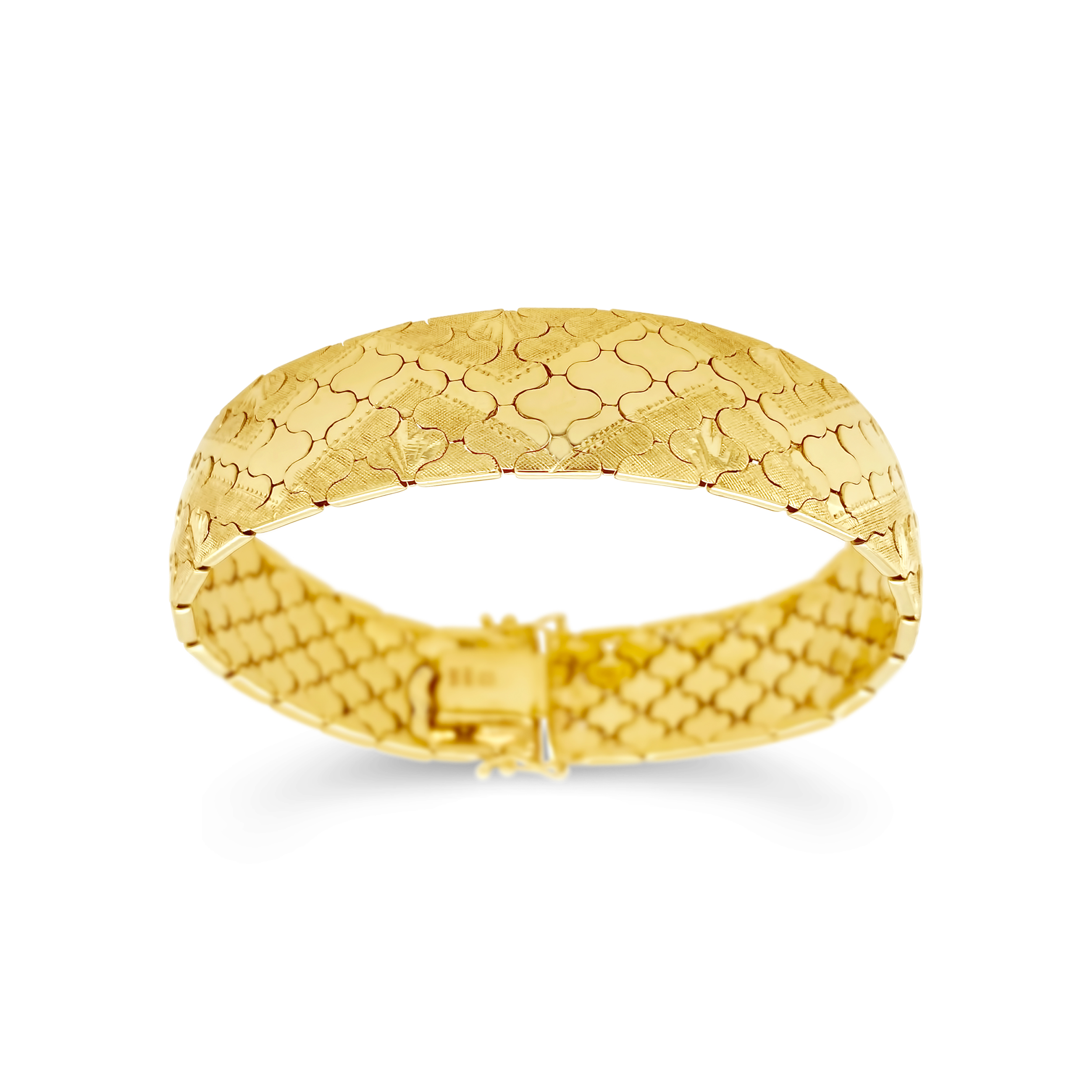 Estate By Martin Binder Gold 15.5mm Wide Bracelet