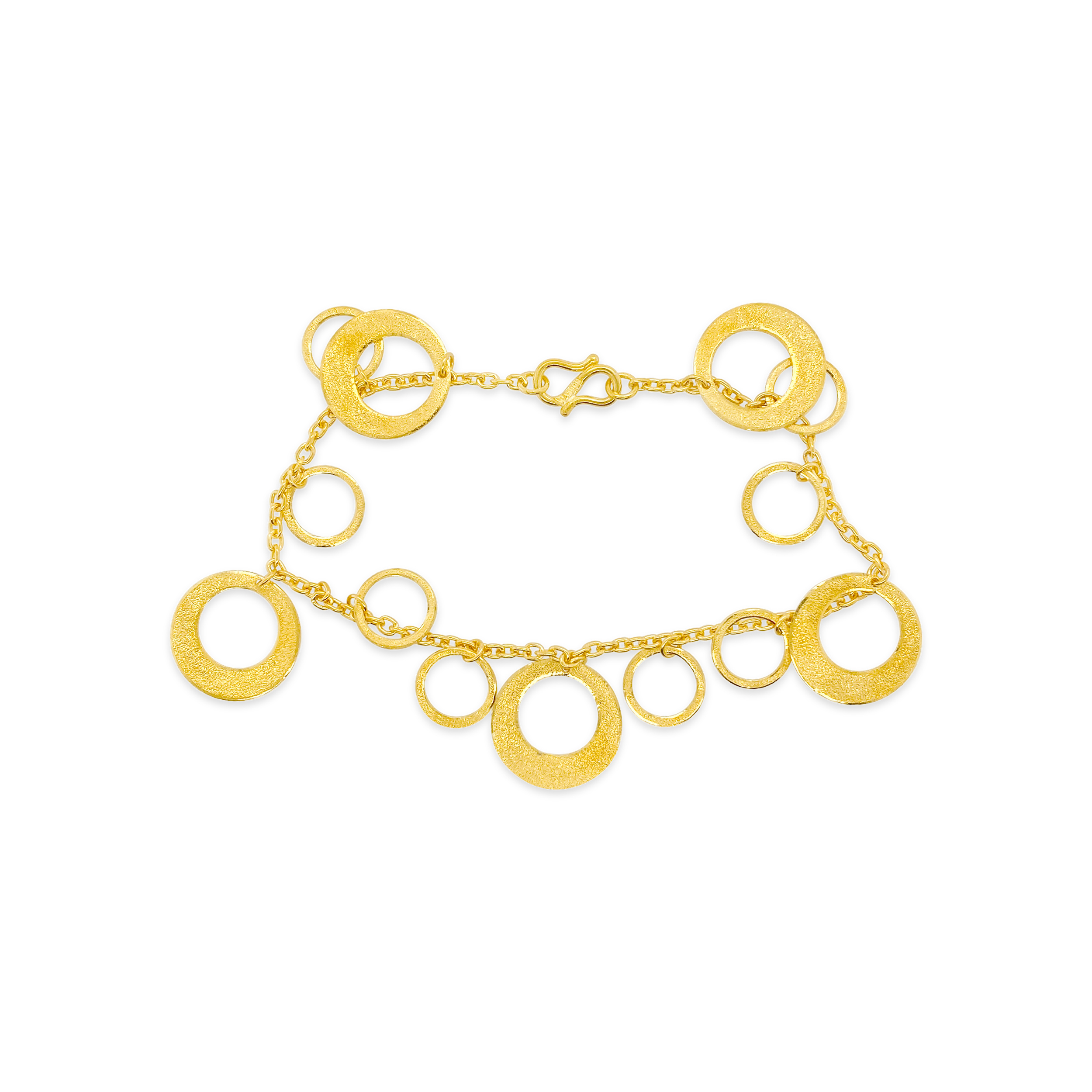 Estate By Martin Binder 999 Gold Circle Bracelet