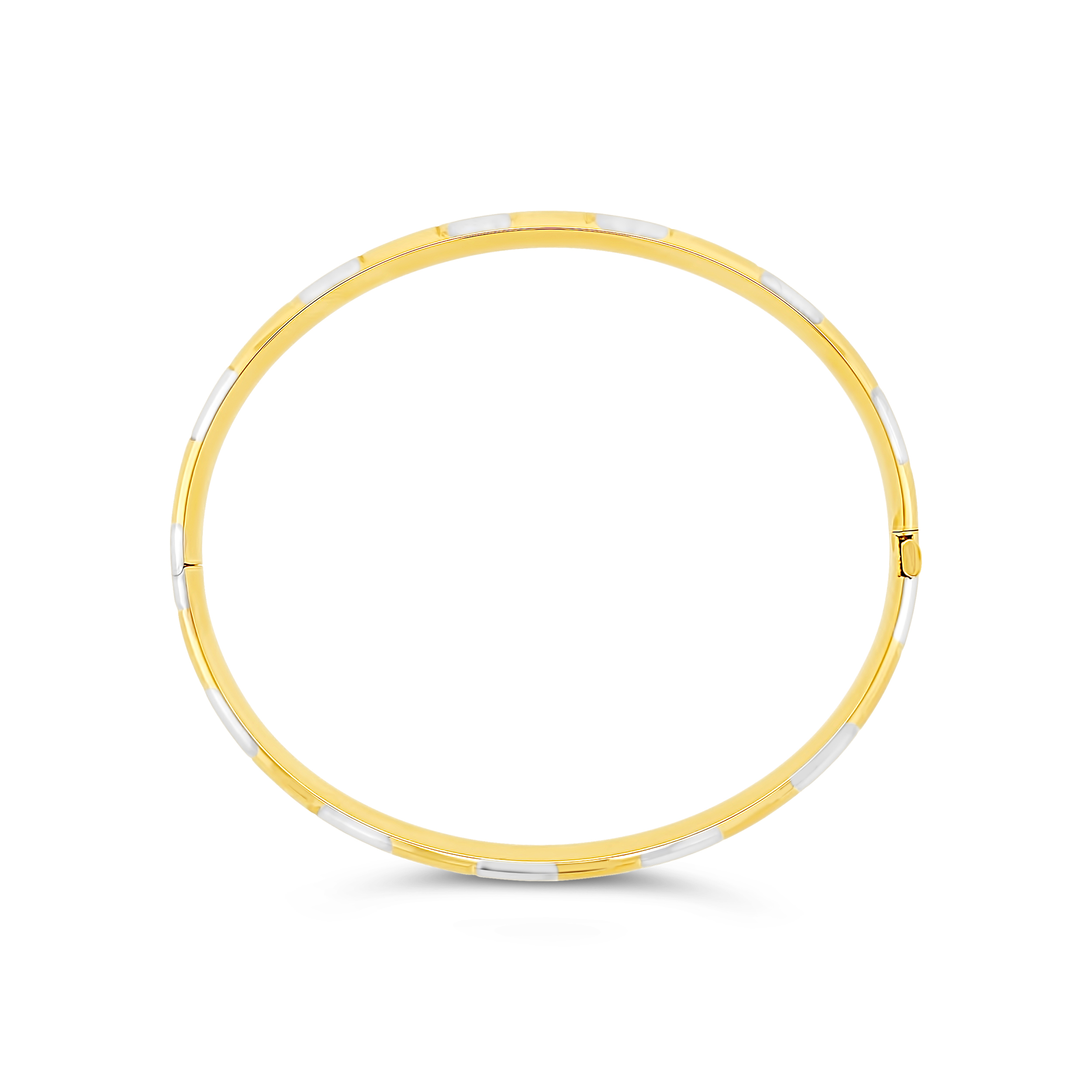Estate by Martin Binder Two-Tone Gold Bangle Bracelet