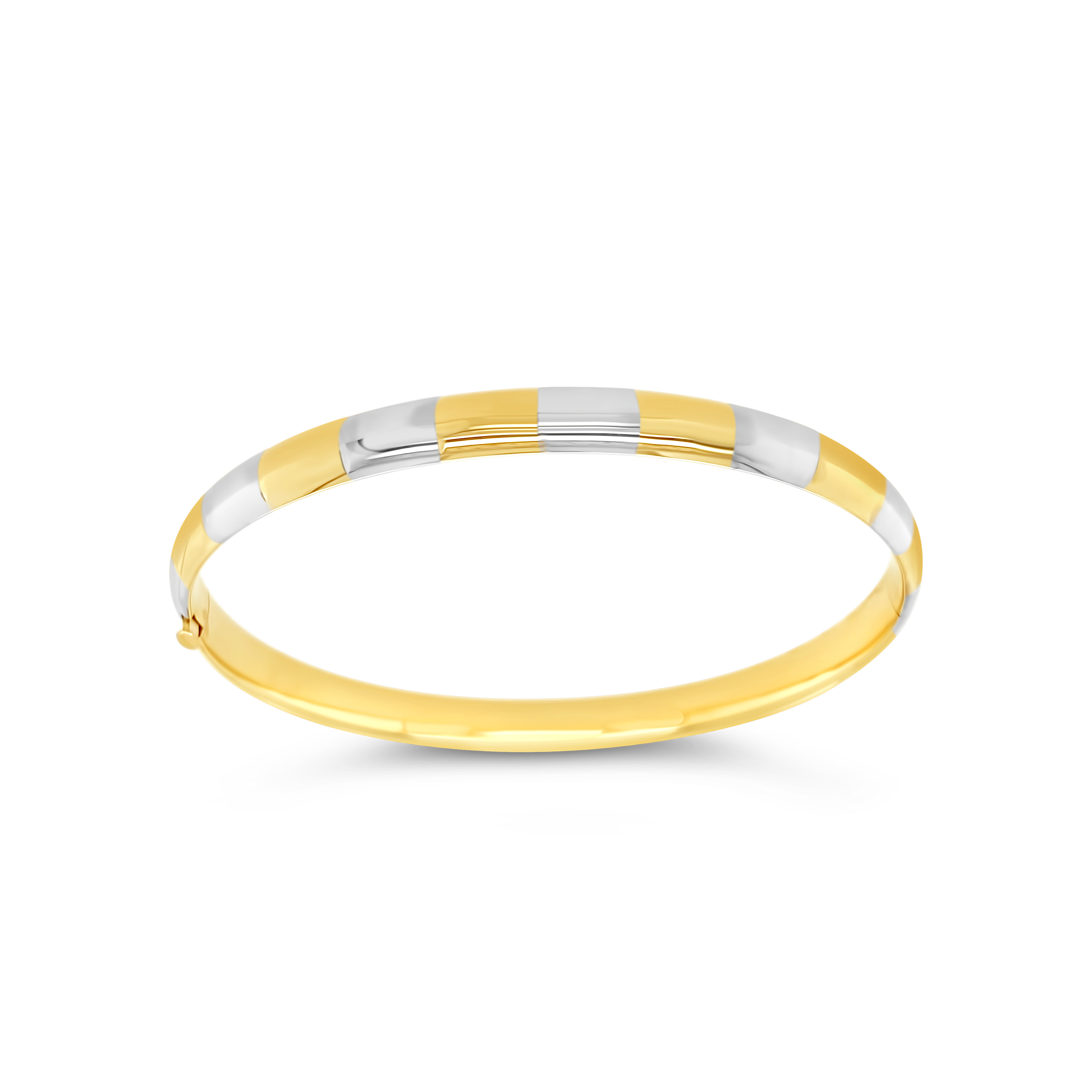 Estate By Martin Binder Two-tone Gold Bangle Bracelet
