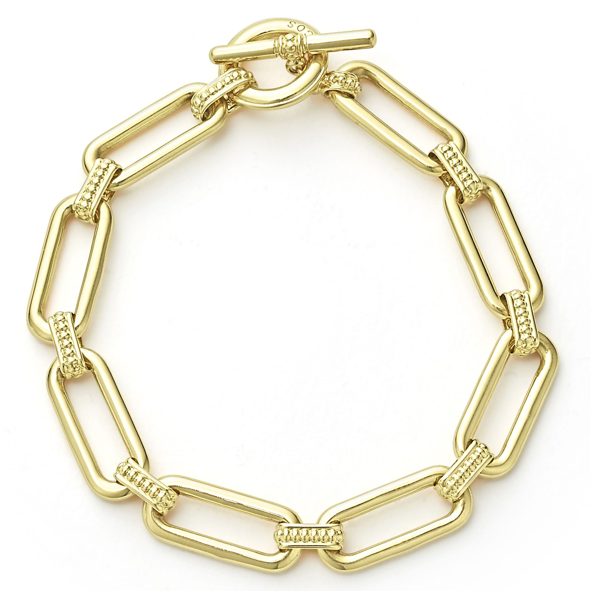 Lagos Signature Caviar 18k 9mm Link Bracelet
