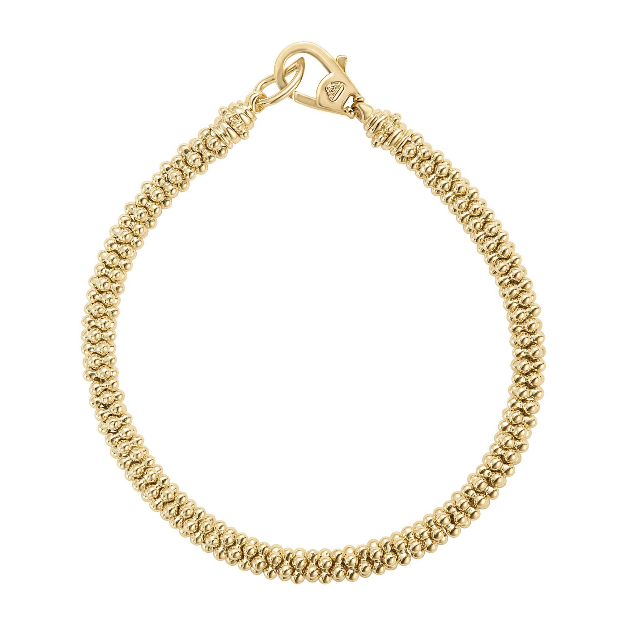 LAGOS Caviar Gold 18K 4mm Beaded Bracelet