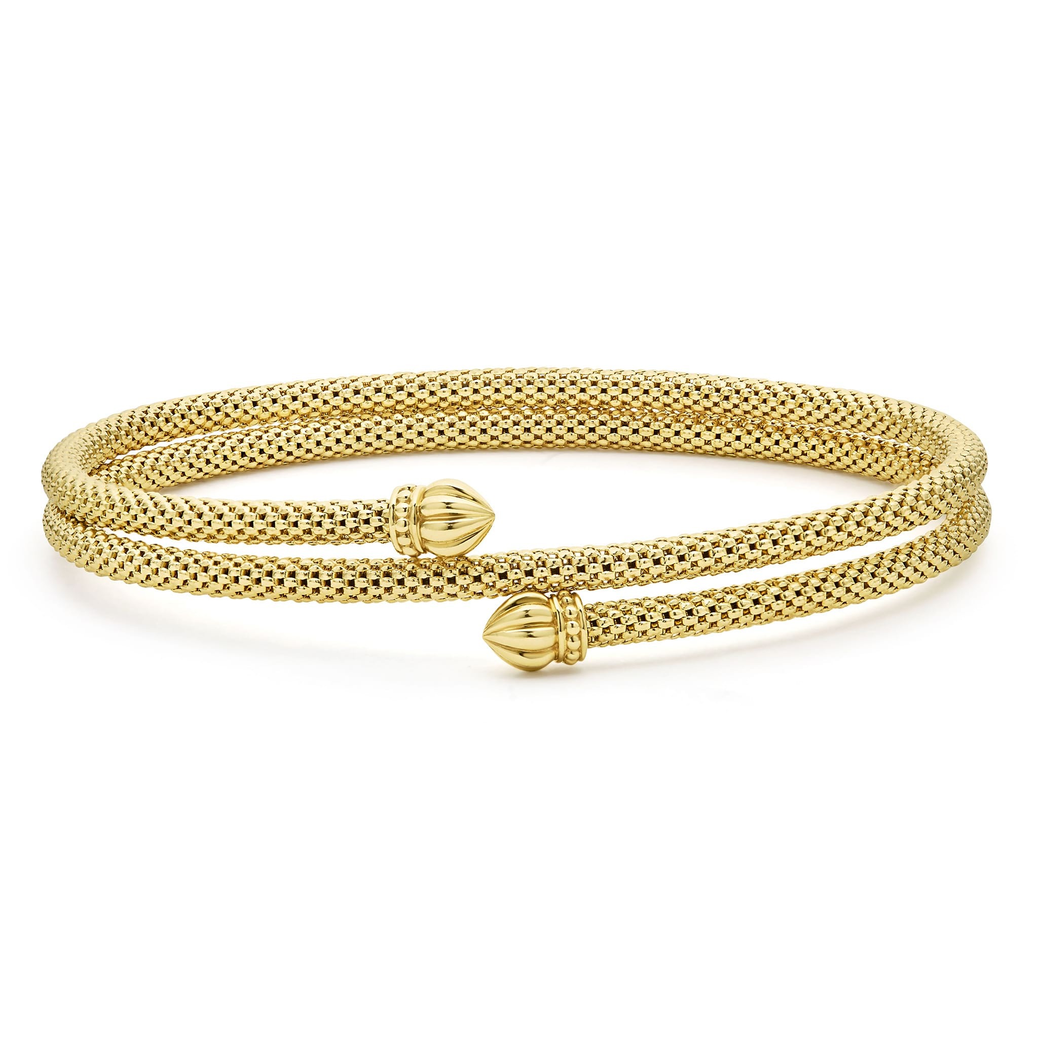 LAGOS Signature Caviar 18K Gold Double Wrap Bracelet