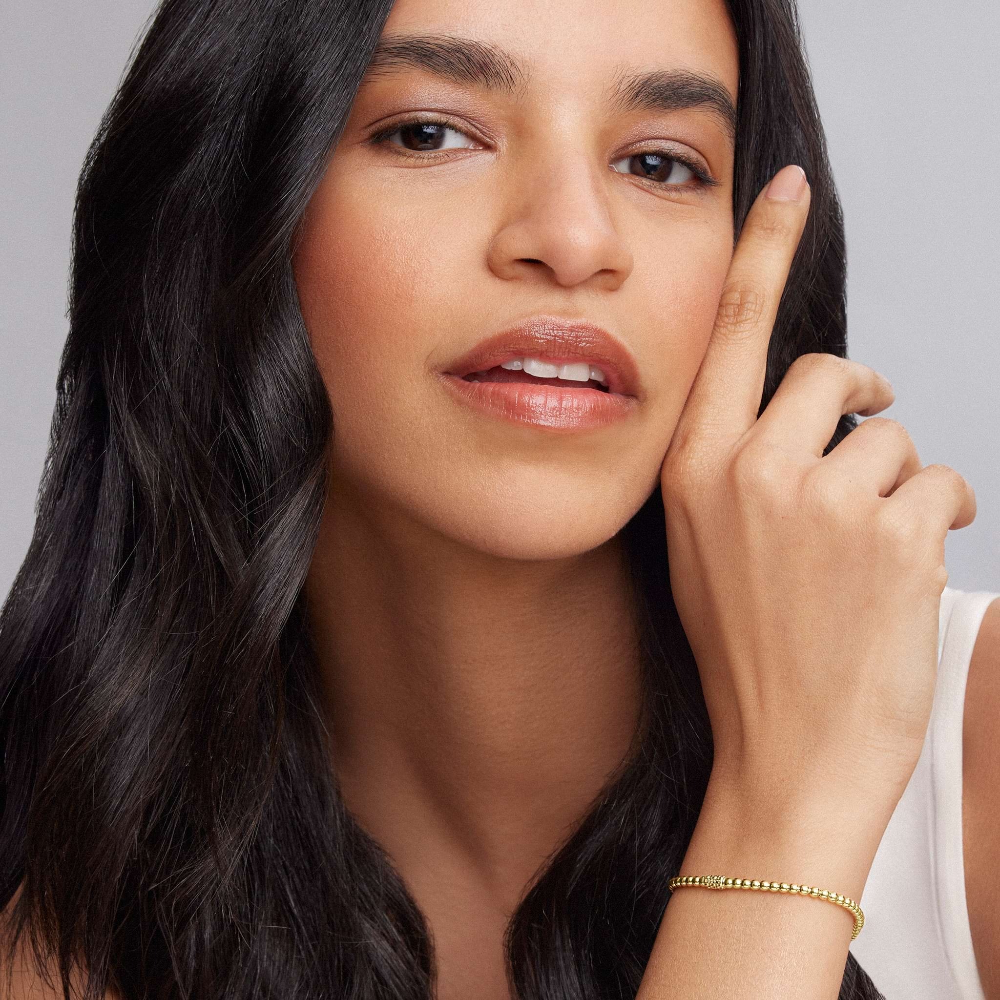LAGOS Caviar Gold 3mm Stretch Bracelet