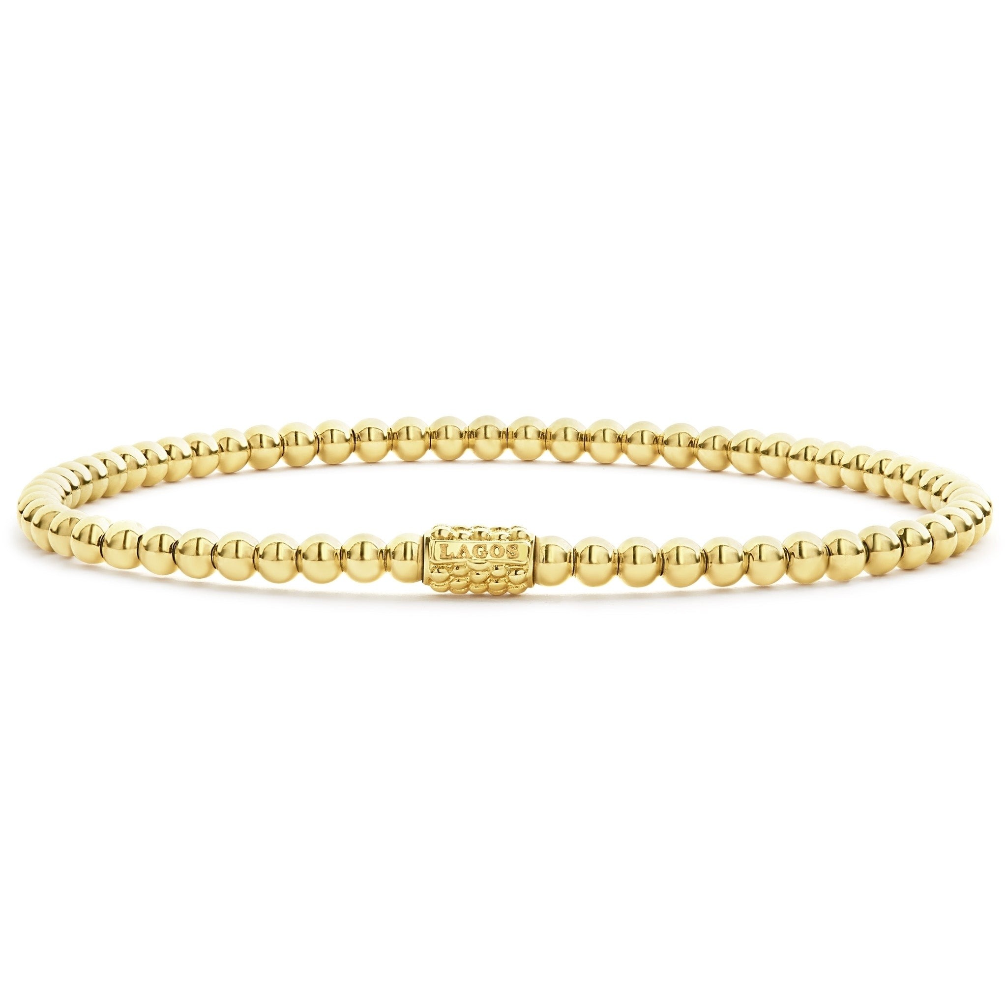 LAGOS Caviar Gold 3mm Stretch Bracelet