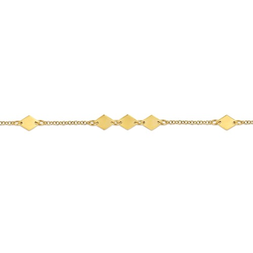 Gabriel & Co. Contemporary Rhombus Stations Bracelet
