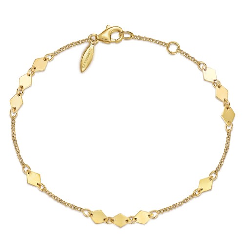 Gabriel & Co. Contemporary Rhombus Stations Bracelet