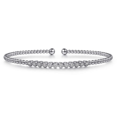 Gabriel & Co. Bujukan Bead Diamond Bangle Bracelet (0.14 ct. tw.)