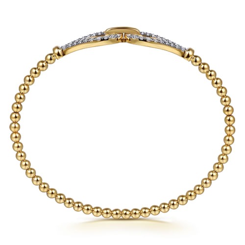 Gabriel & Co. Bujukan Beads & Diamond Split Bangle Bracelet