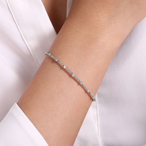 Gabriel & Co. Bujukan Diamond Stations Bangle Bracelet (0.21 ct. tw.)