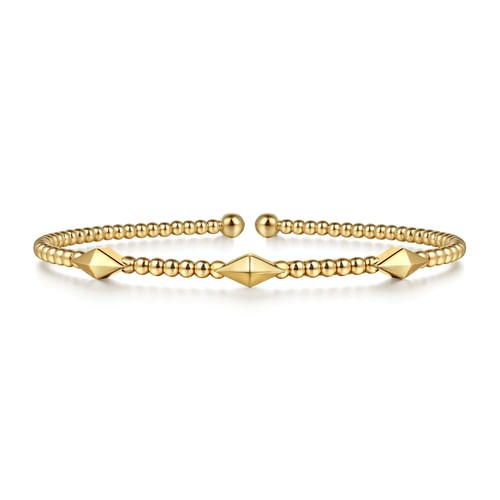 Gabriel & Co. Bujukan Gold Pyramid Stations Bracelet