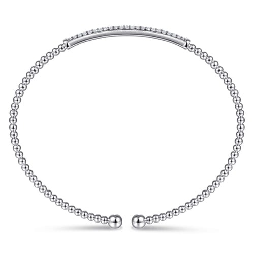 Gabriel & Co. Bujukan Diamond Bar Split Bangle Bracelet