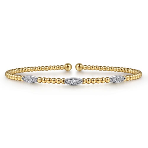 Gabriel & Co. Bujukan Diamond Bead Cuff Bracelet