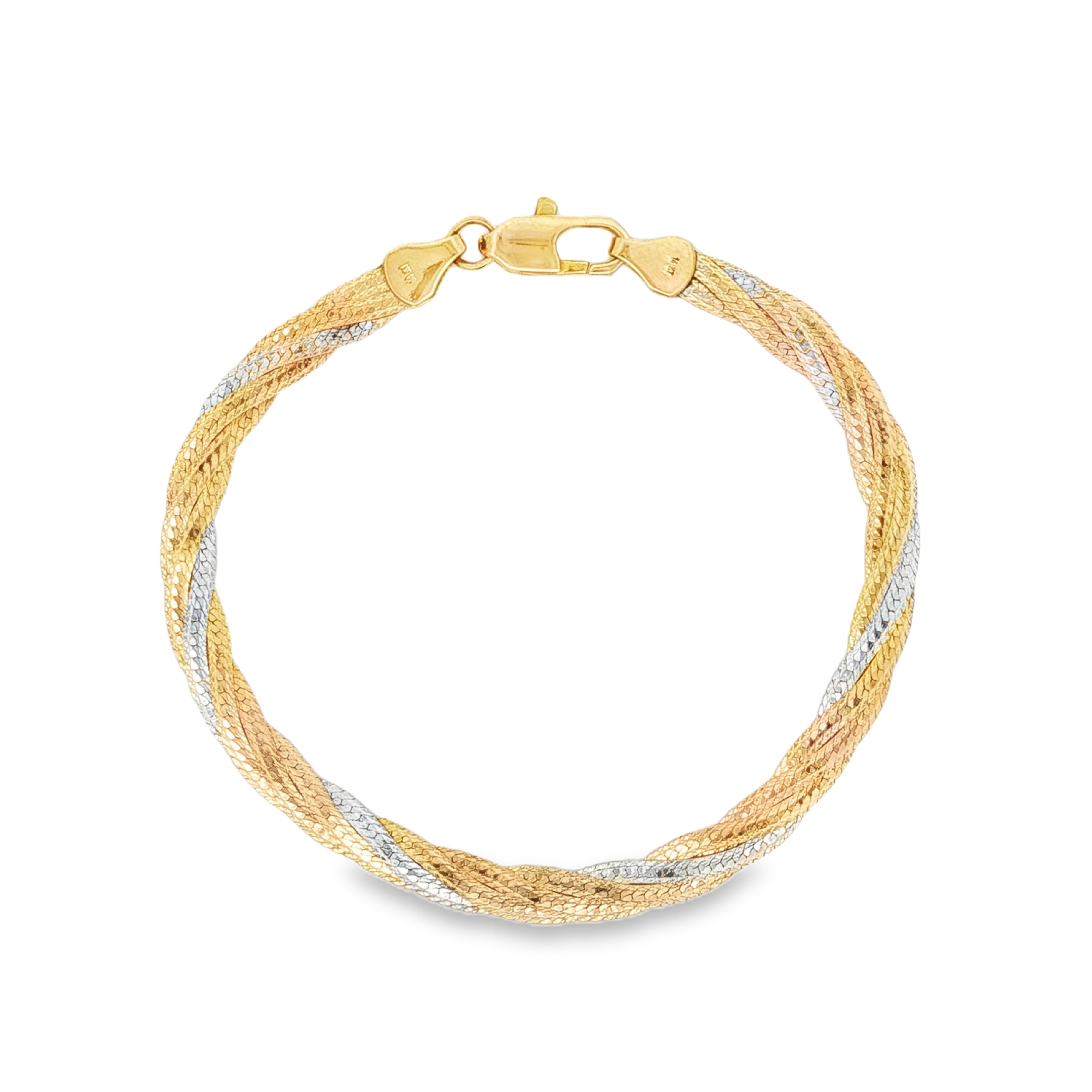 Estate by Martin Binder Triple Strand Braided Herringbone Bracelet