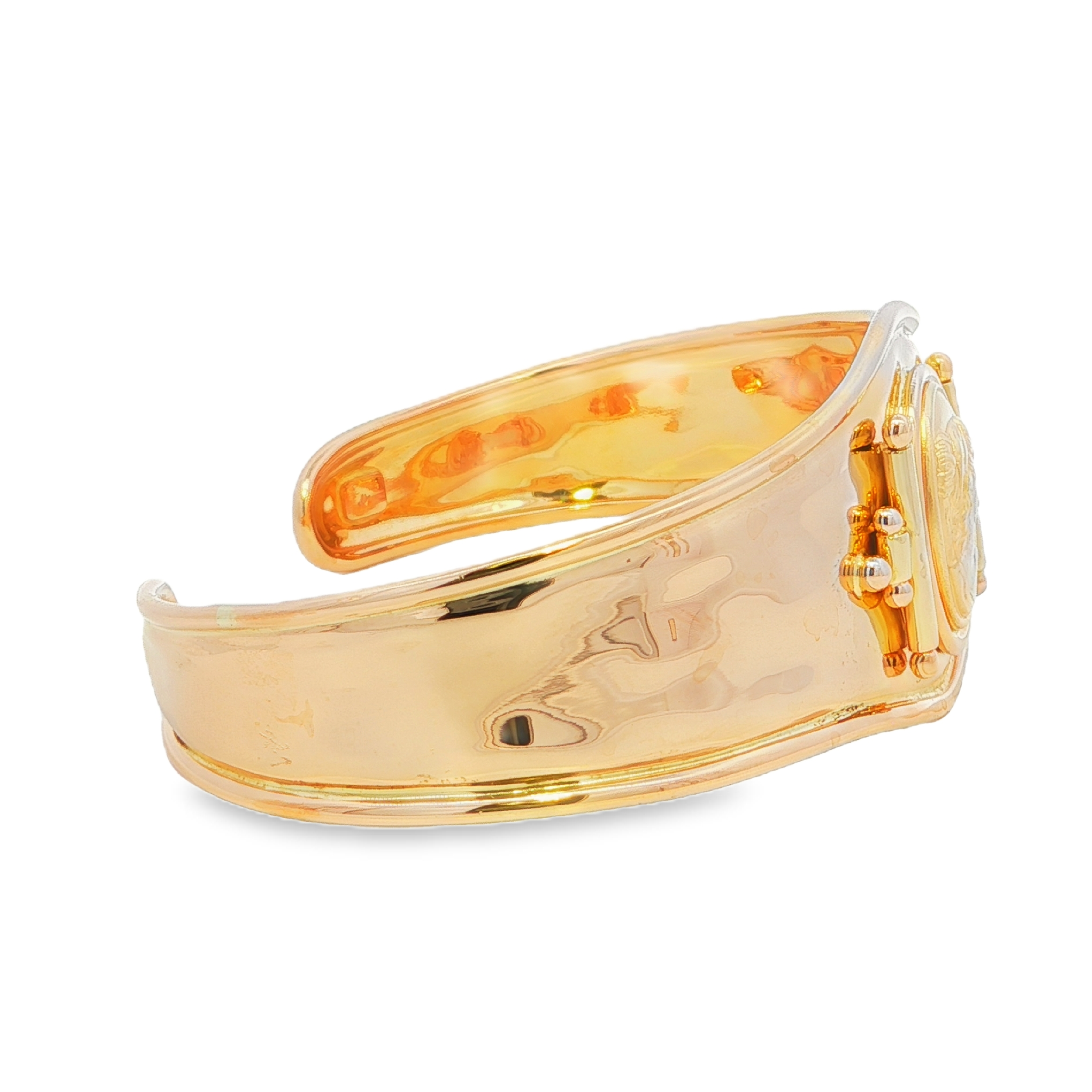 Estate by Martin Binder Gold Cameo Cuff Bracelet