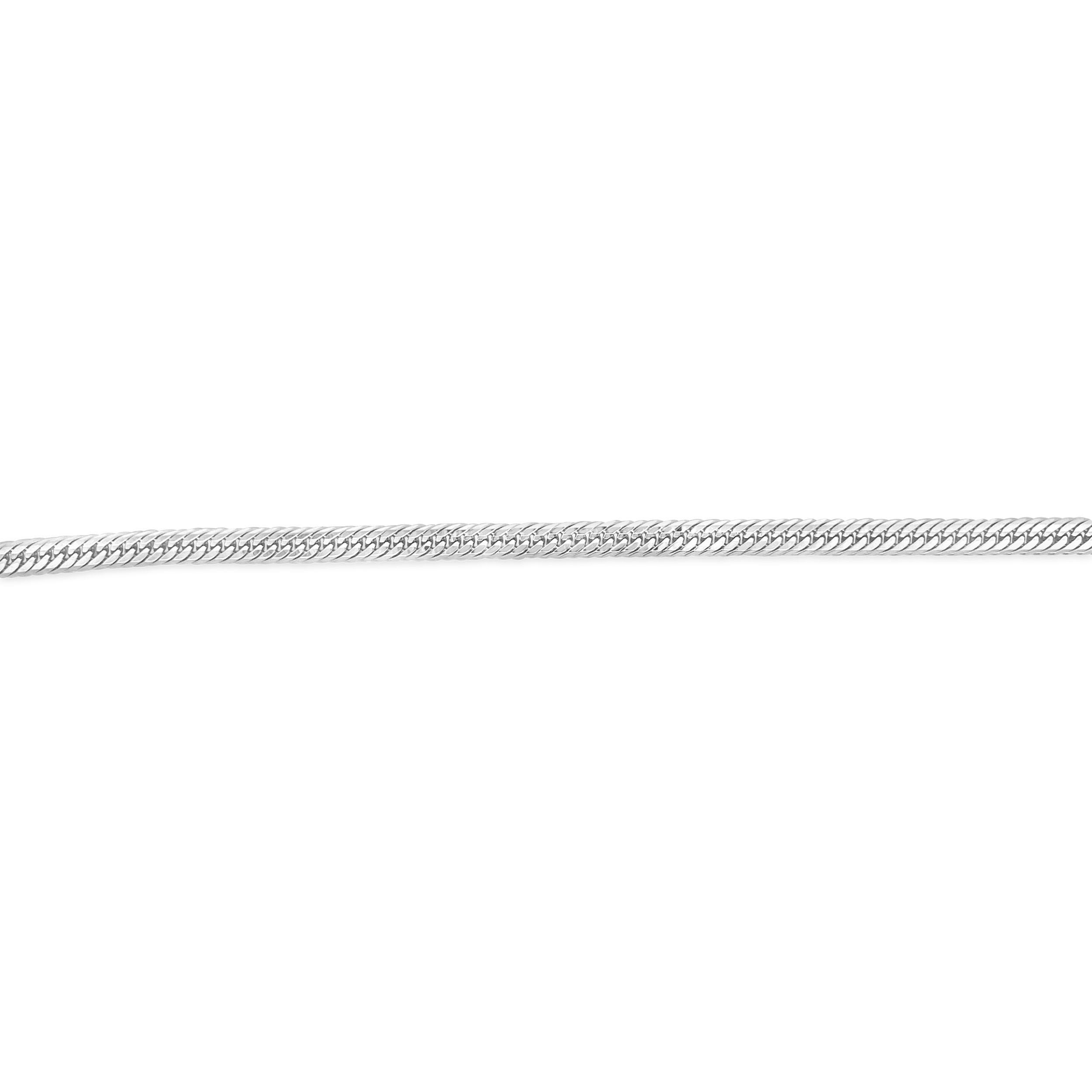 Aura By Martin Binder Platinum 4.3mm 12 Cut Link Chain Bracelet
