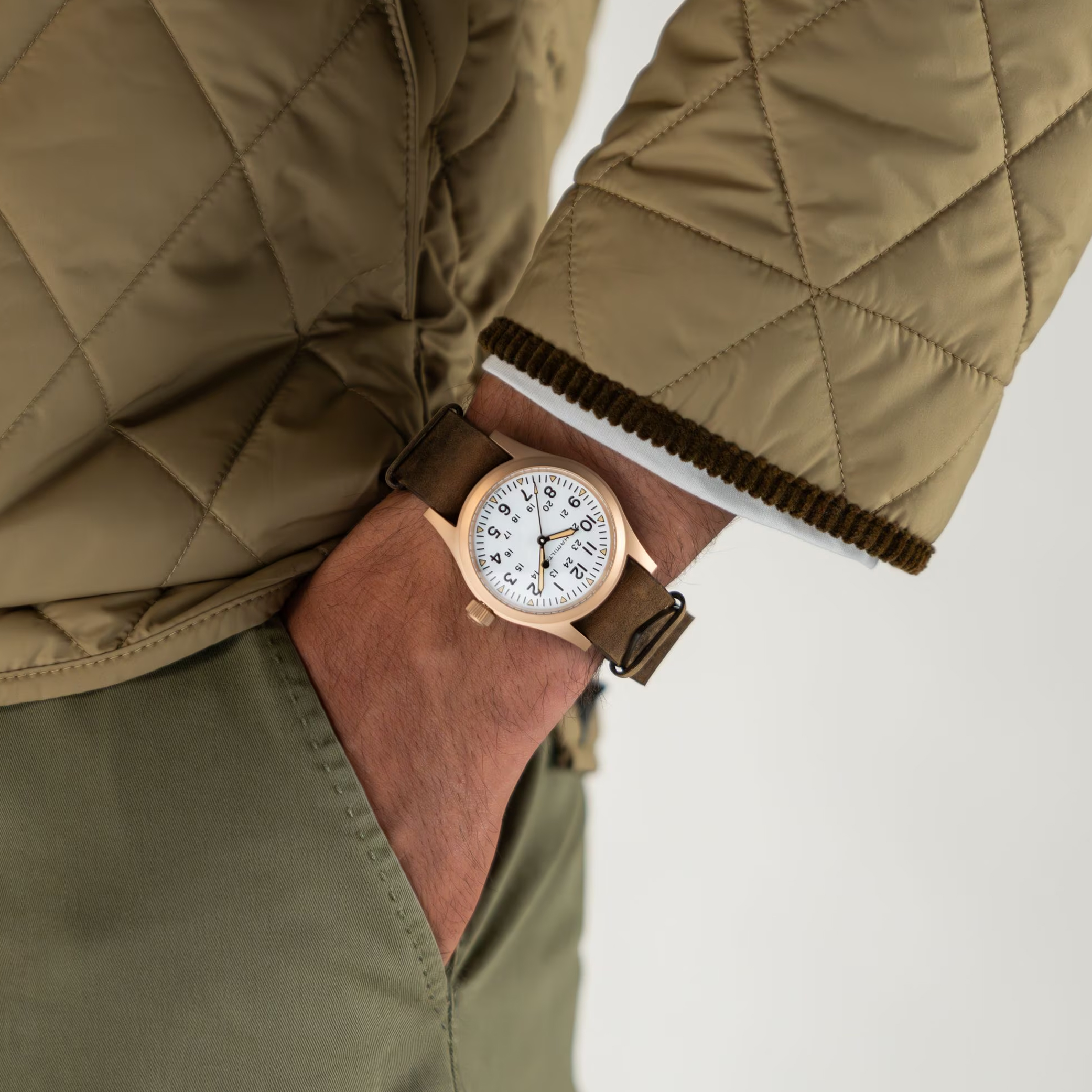 Hamilton Kahki Field Mechanical Bronze Wristwatch