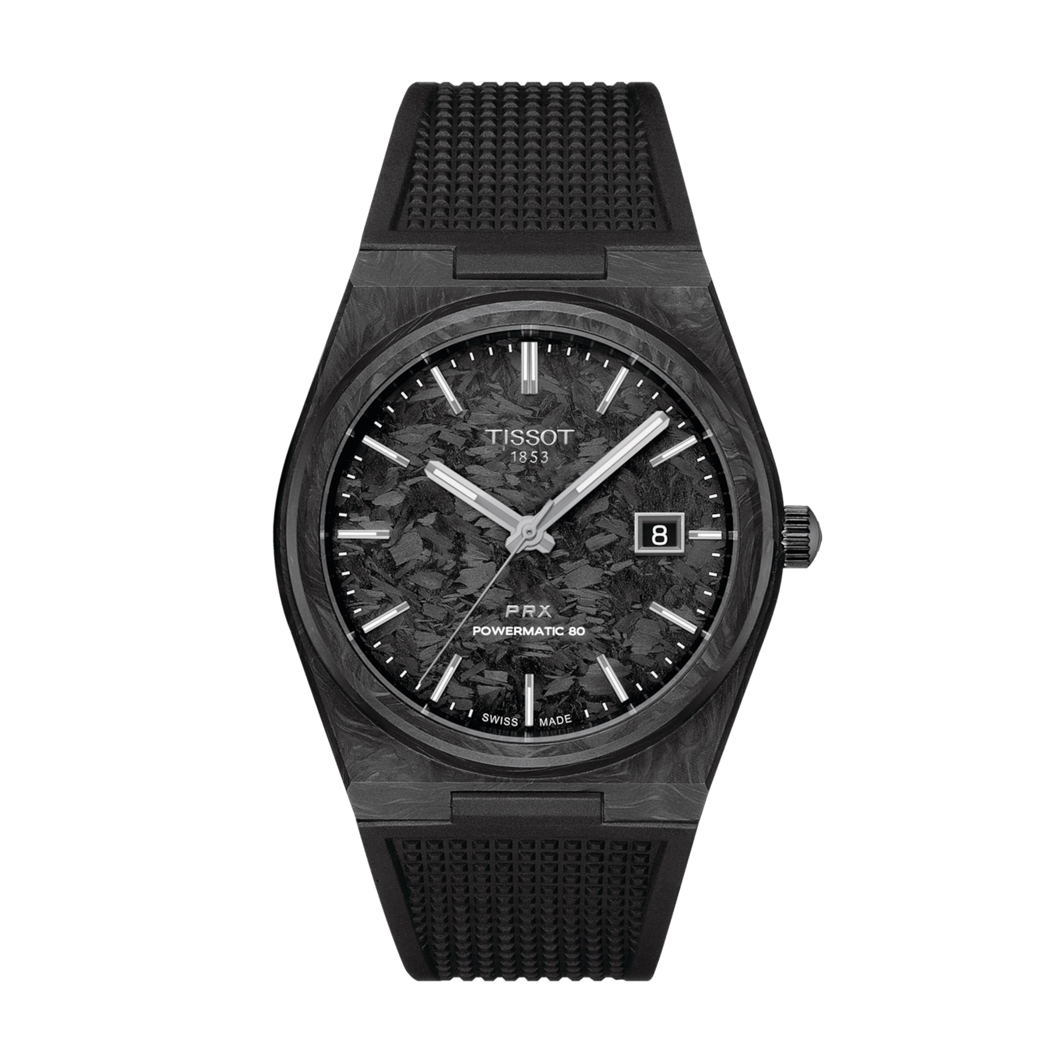 Tissot Prx Powermatic 80 40mm Carbon Wristwatch