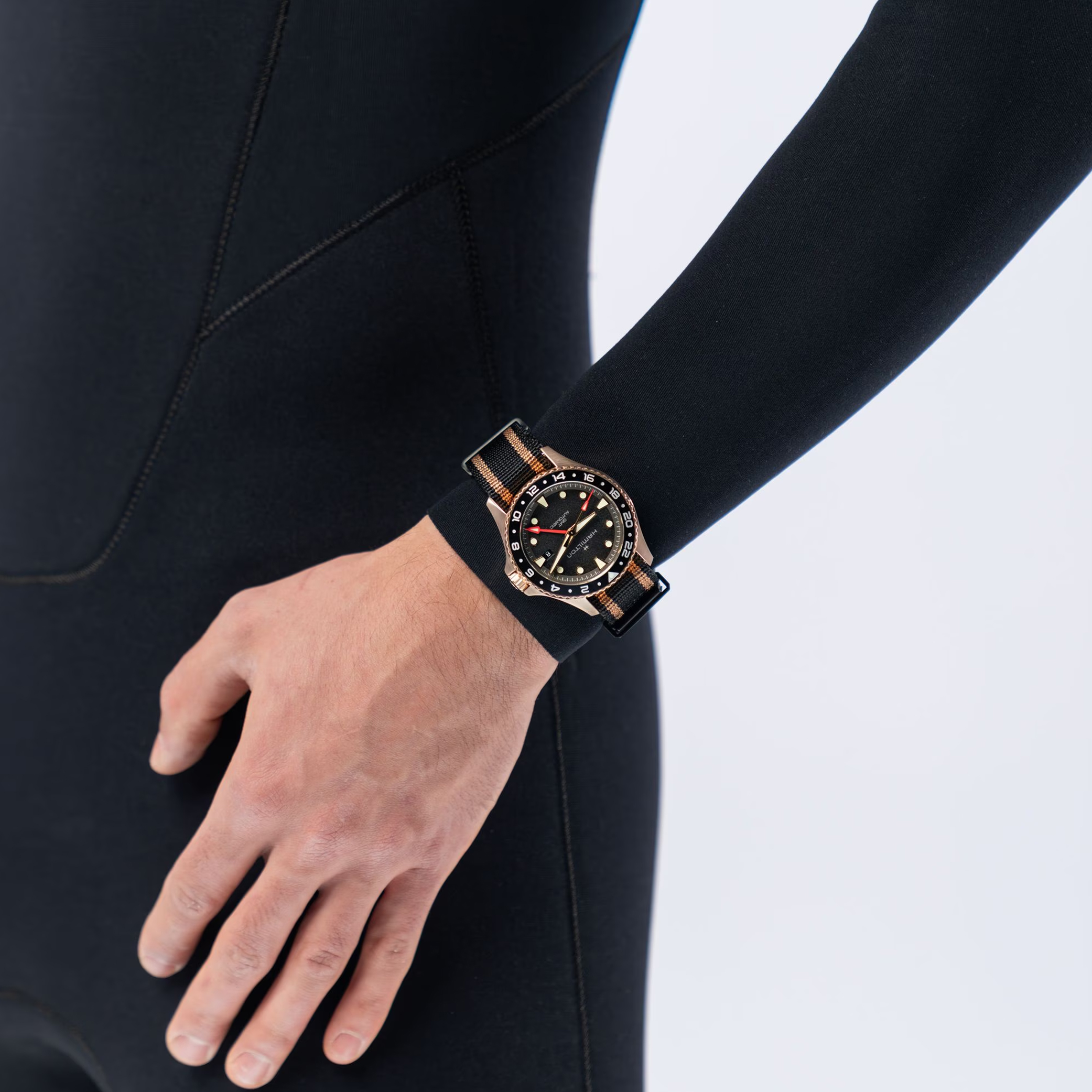 Hamilton Khaki Navy Scuba Automatic Gmt Wristwatch