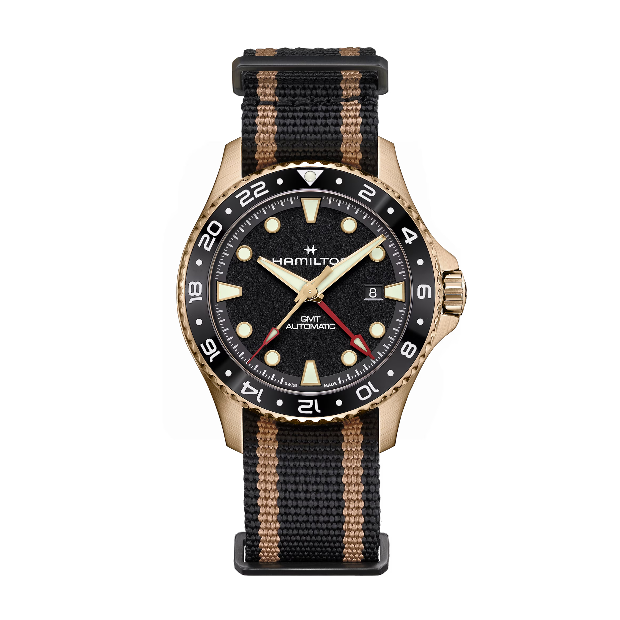 Hamilton Khaki Navy Scuba Automatic Gmt Wristwatch