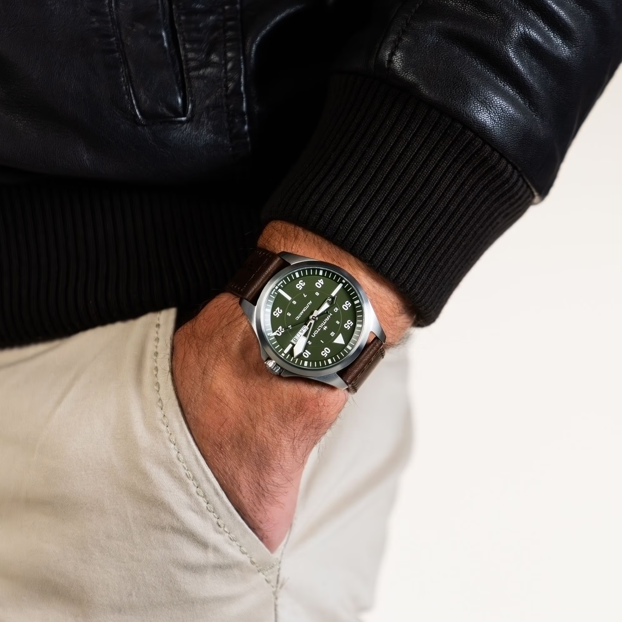 Hamilton Khaki Aviation Pilot Day Date Auto Wristwatch