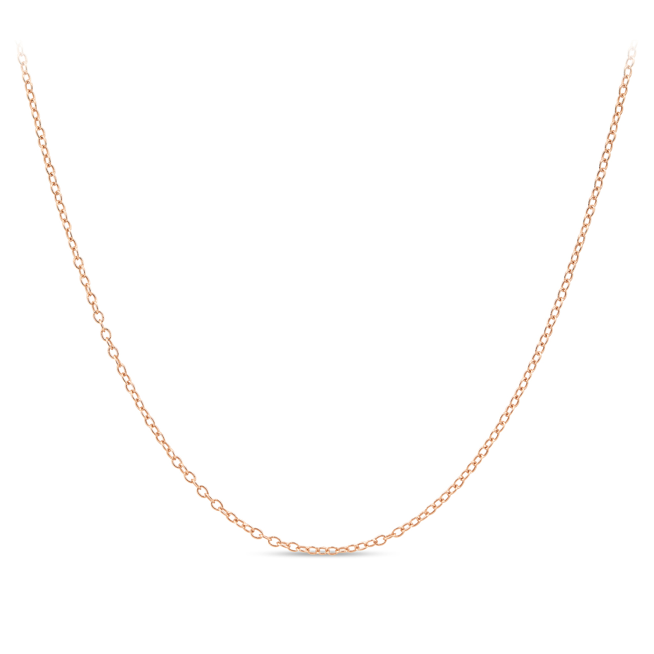 Rox By Martin Binder Rose Silver Cable Chain Necklace