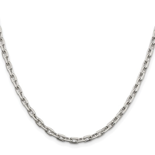Rox By Martin Binder 3.95mm 24 Inch Beveled Oval Cable Chain