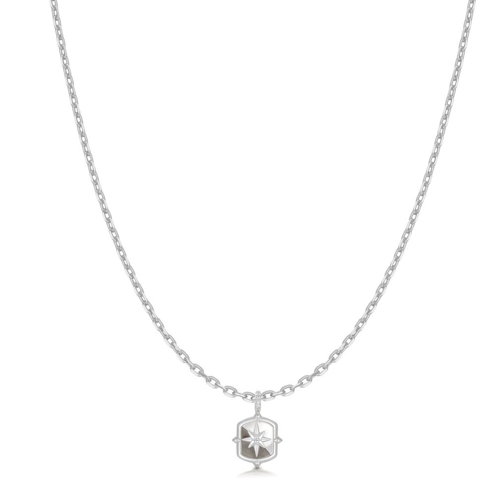 Ania Haie Trailblazer Mother Of Pearl Star Necklace