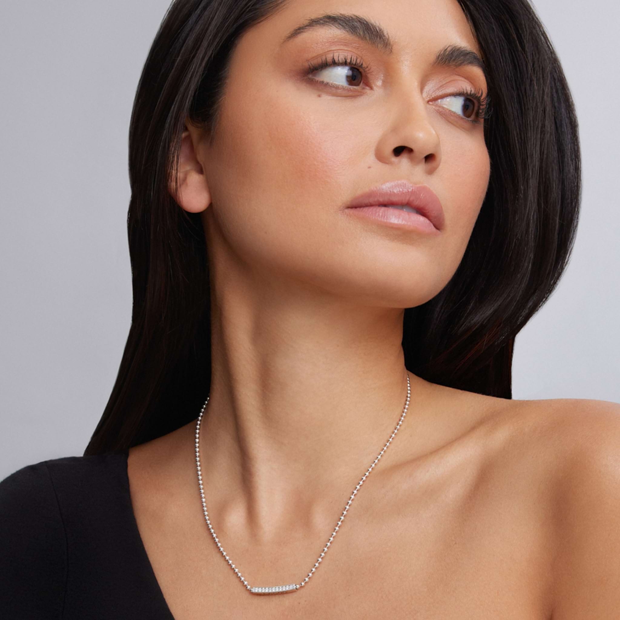 LAGOS Caviar Spark Small Station Diamond Beaded Necklace
