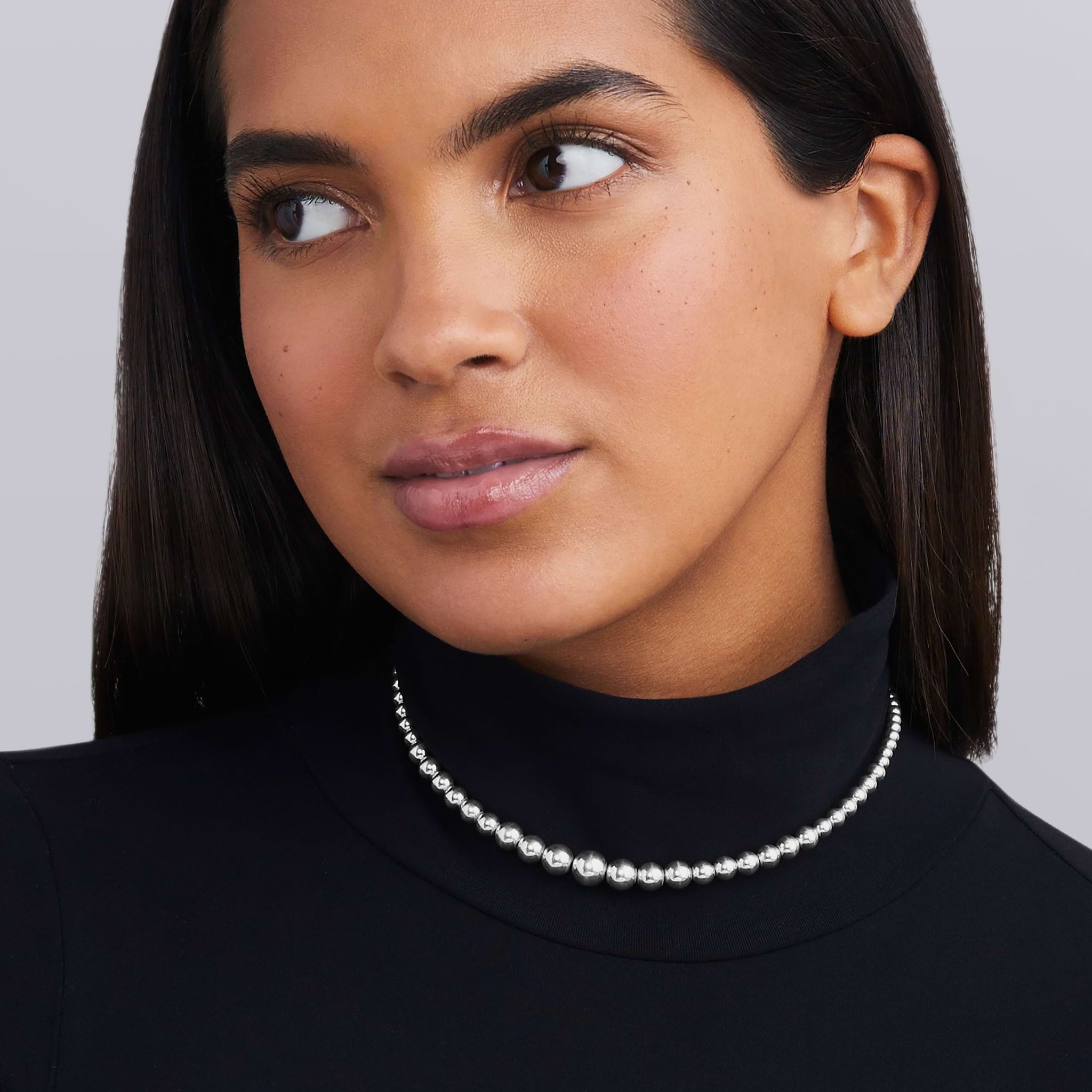 LAGOS Caviar Bubbly Petite Graduated Bead Necklace