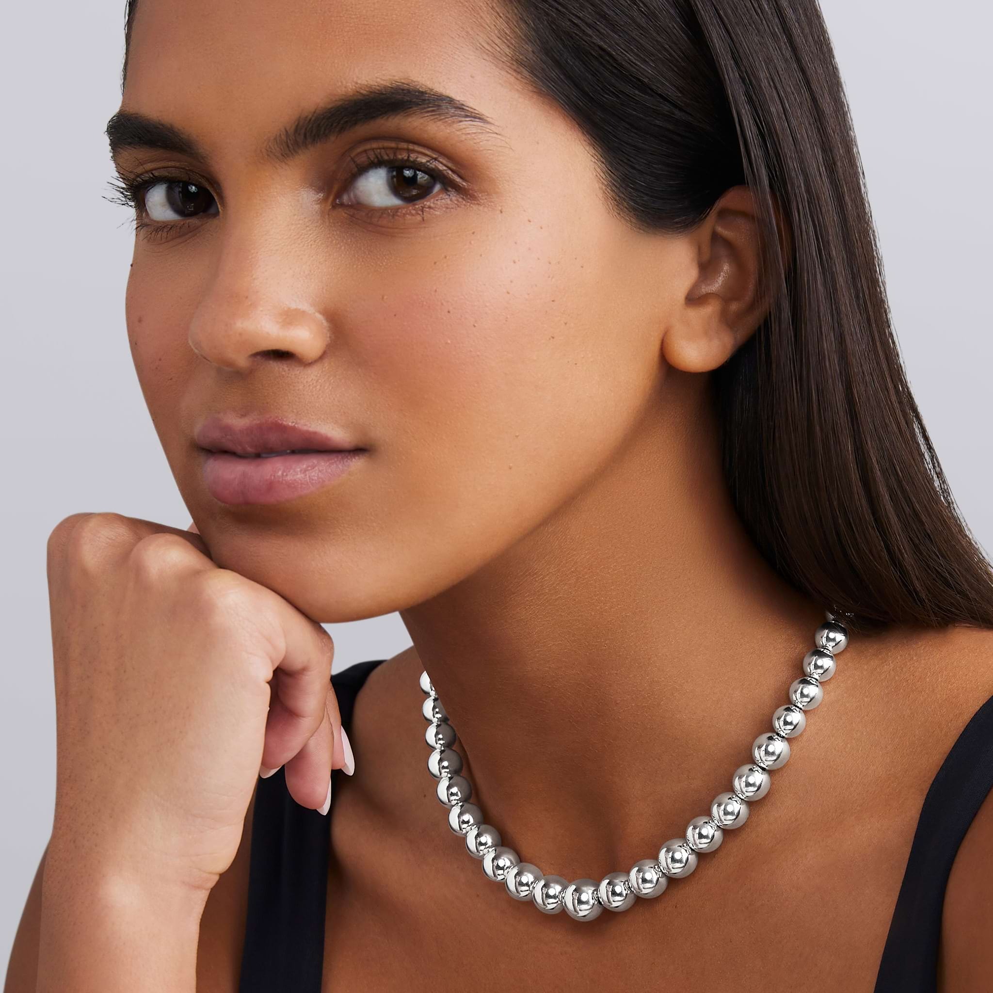 LAGOS Caviar Bubbly Graduated Bead Necklace