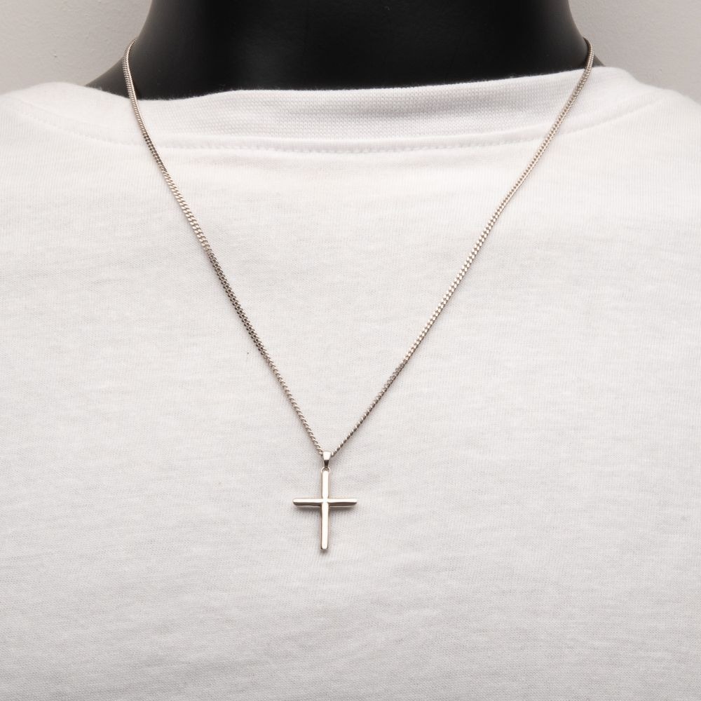 INOX Classic Cross Pendant Necklace