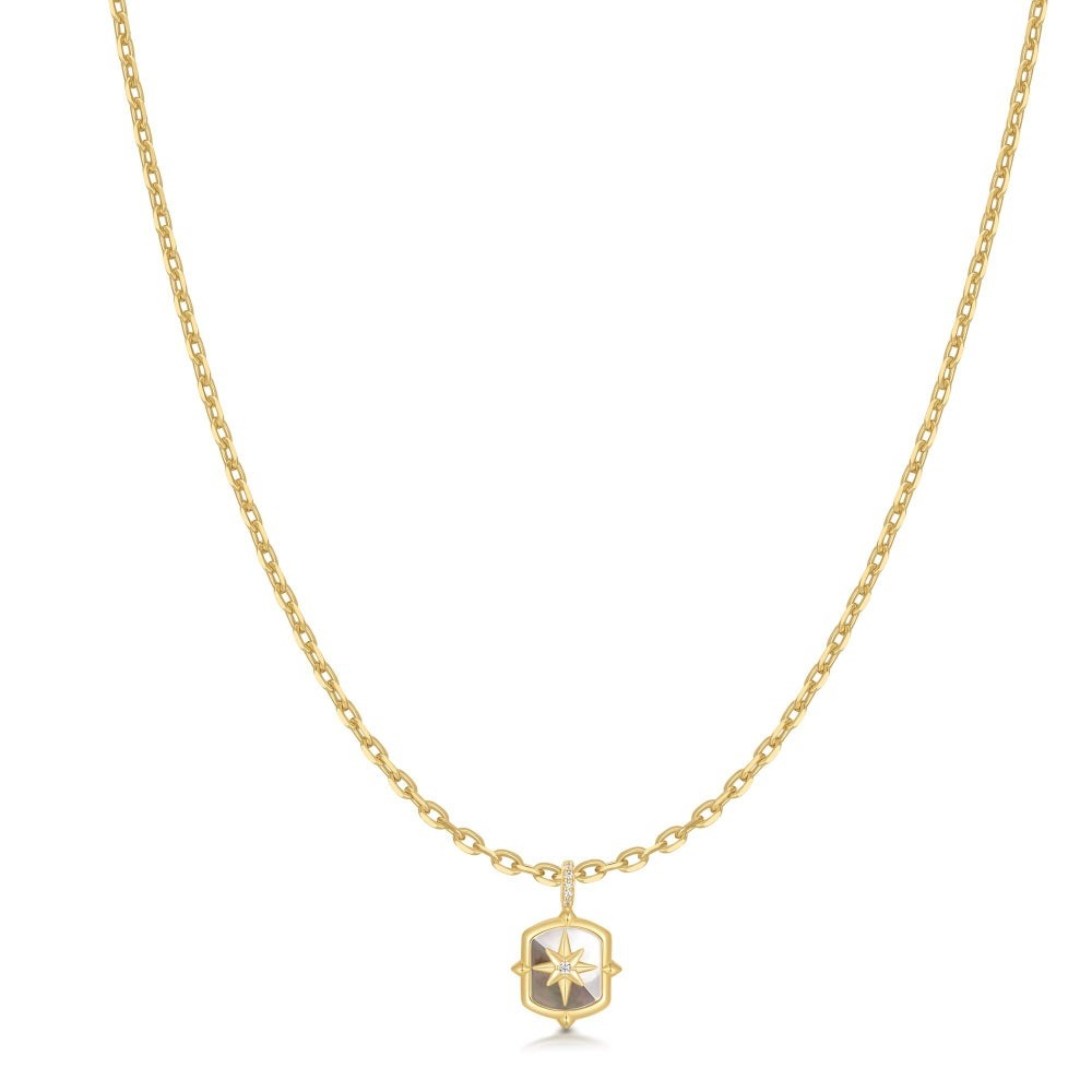 Ania Haie Trailblazer Mother of Pearl Star Necklace