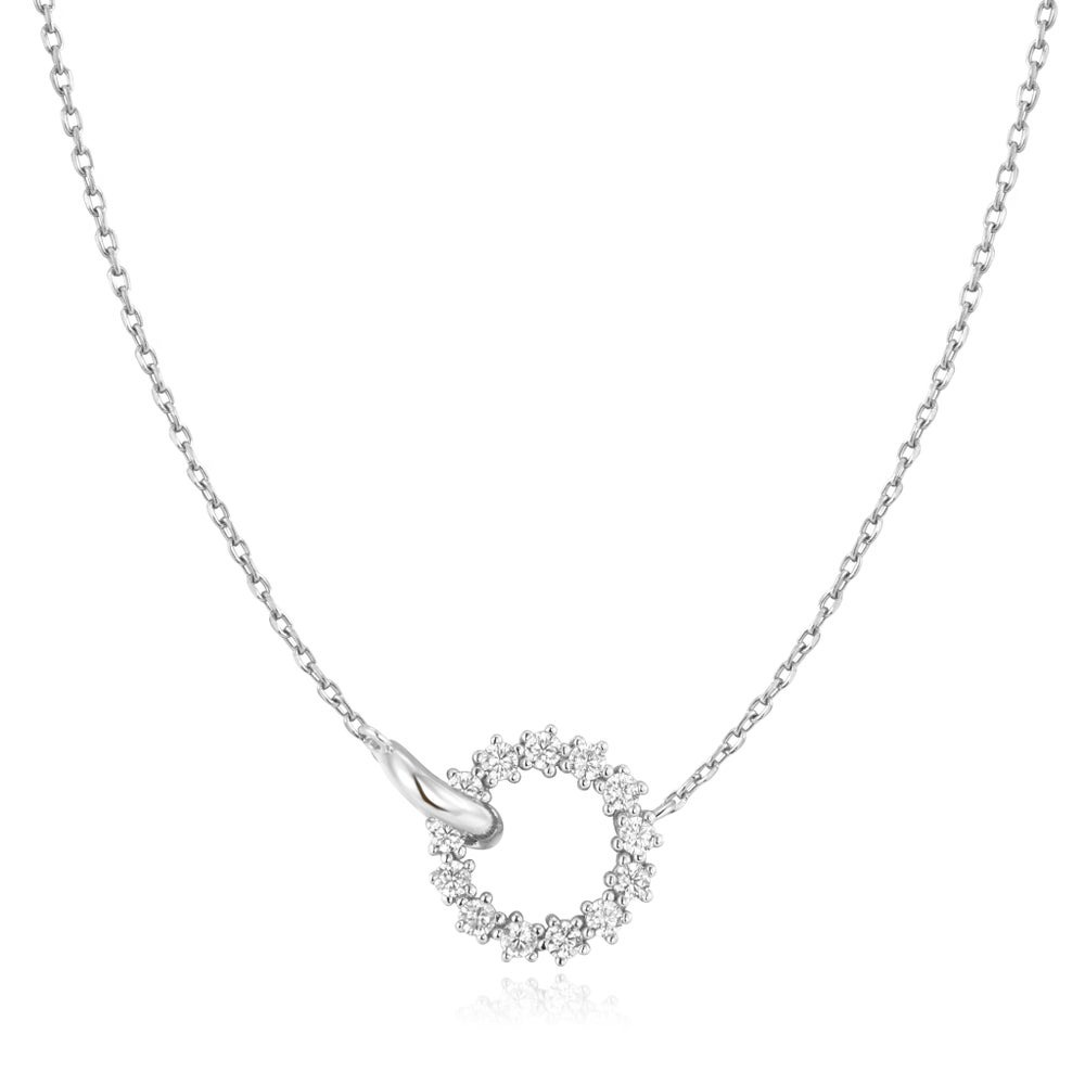 Ania Haie Miss Twinkle Interlinked Circles Pave Necklace