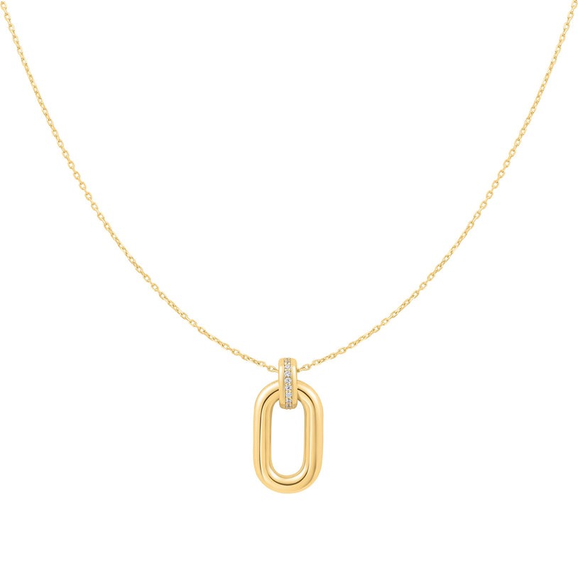 Ania Haie Vogue Maven Oval Hoop Pendant Necklace