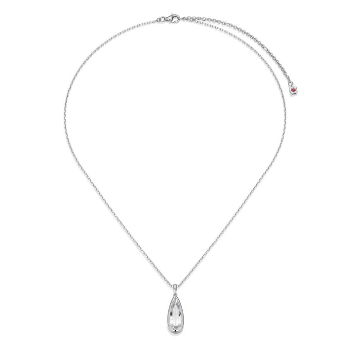 Elle Lustre Teardrop Pendant Necklace
