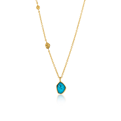 Ania Haie Mineral Glow Turquoise Pendant Necklace