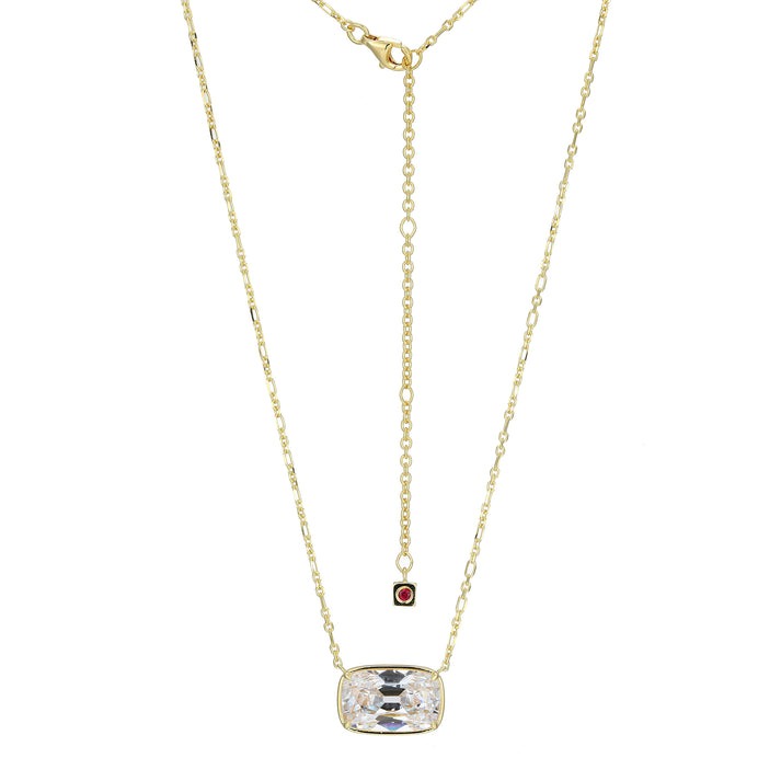 Elle Serenelle Old-Mine Cut Cushion Necklace