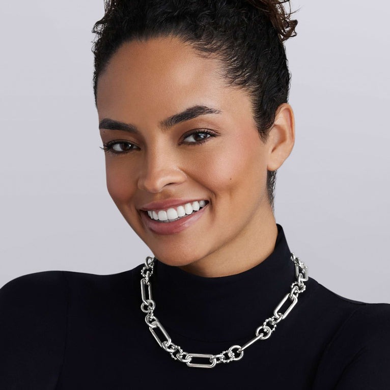 LAGOS Signature Caviar Large Link Necklace
