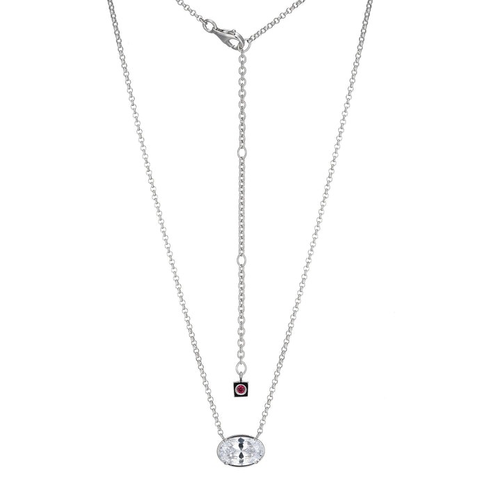 Elle Serenelle Oval CZ Necklace