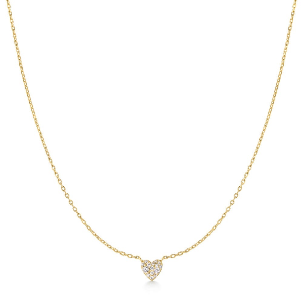Ania Haie Pave Heart Necklace