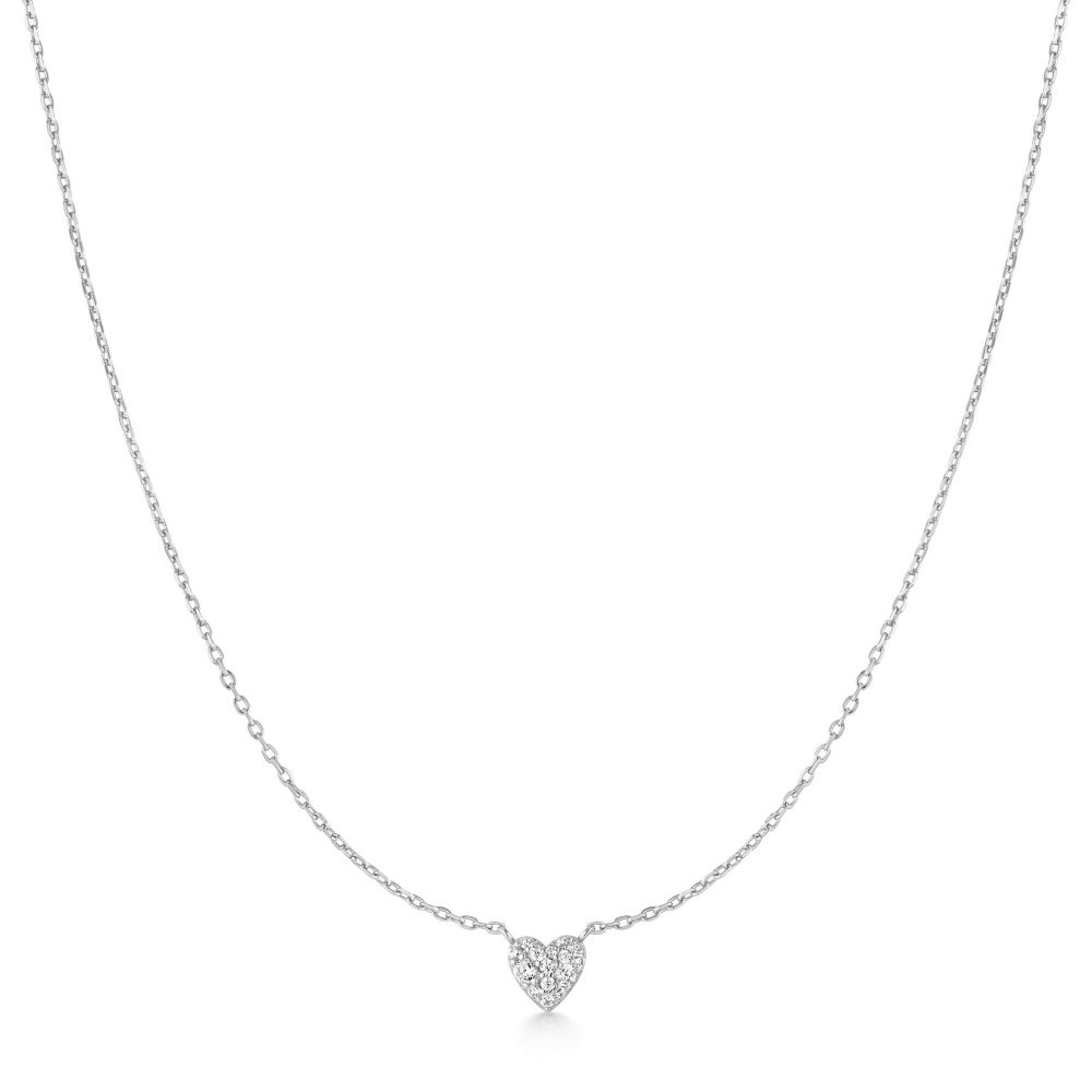 Ania Haie Pave Heart Necklace
