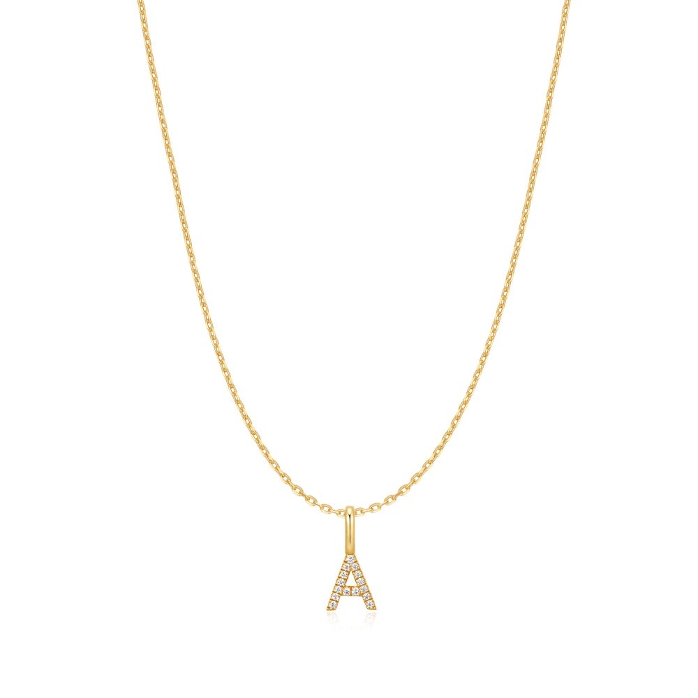 Ania Haie Letter A Initial Necklace