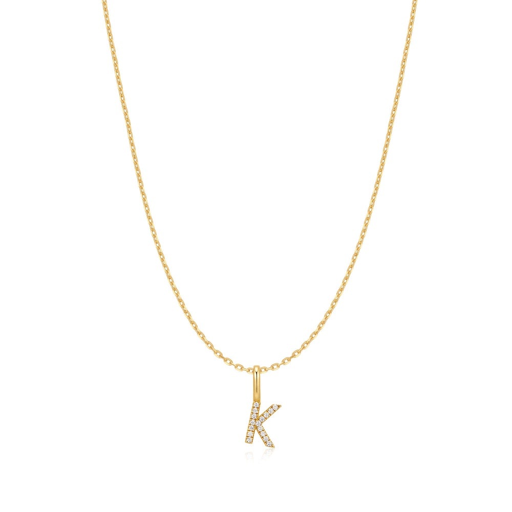 Ania Haie Letter K Initial Necklace