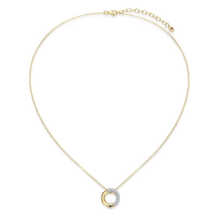 Elle Hidden Halo Necklace