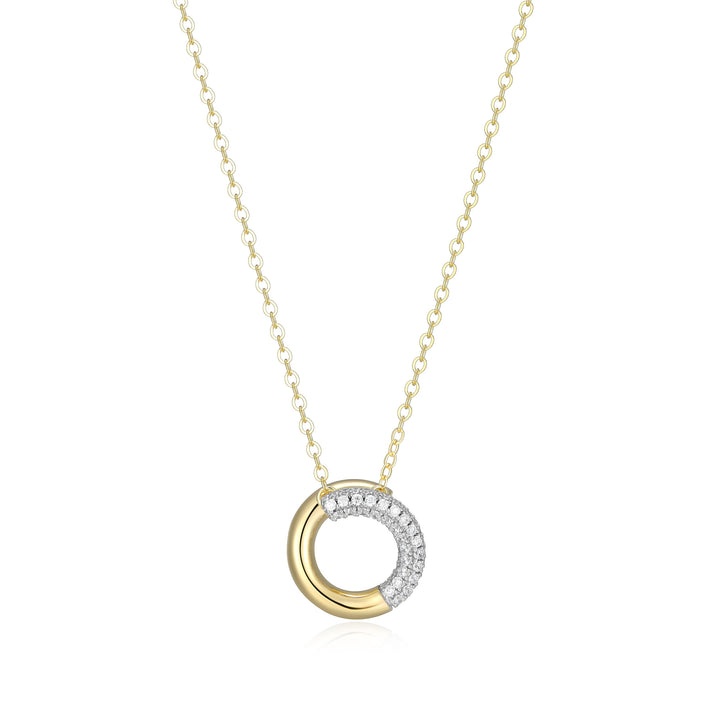 Elle Hidden Halo Necklace