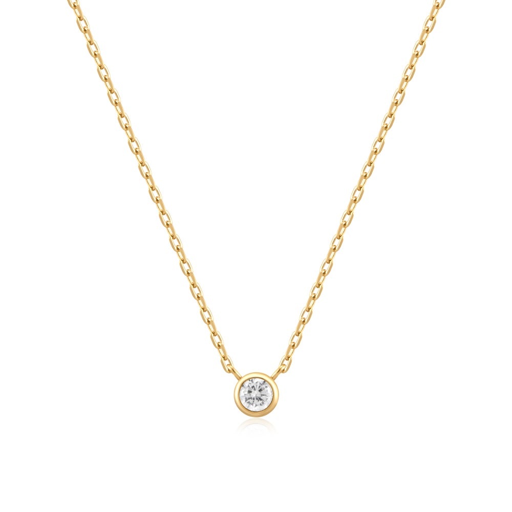Ania Haie Round Solitaire Cubic Zirconia Necklace