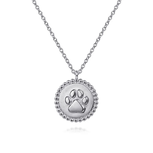 Gabriel & Co. Gaby Bujukan Paw Print Pendant Necklace